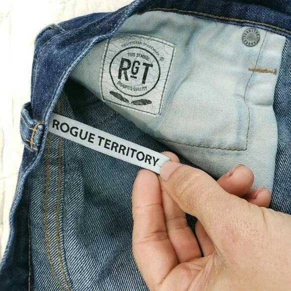 RGT Rogue Territory Selvedge Blue Jeans Mens Measure 31x30 Button Fly